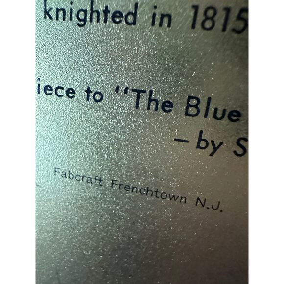 Vintage Metal Tray Portrait Plates Victorian 8"red boy blue boy fabcraft hanging - Picture 11 of 14